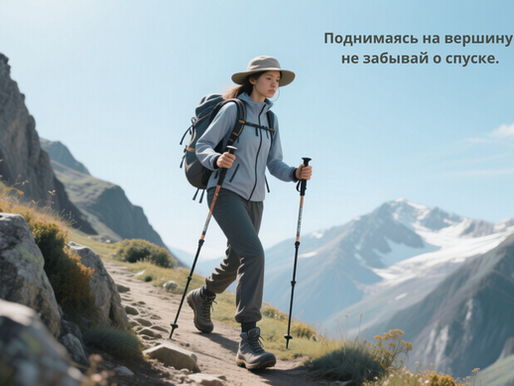 спуск по тропе