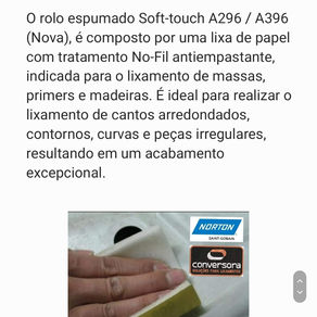 Lixa A396 com Espuma | Lixa Espumaflex A396