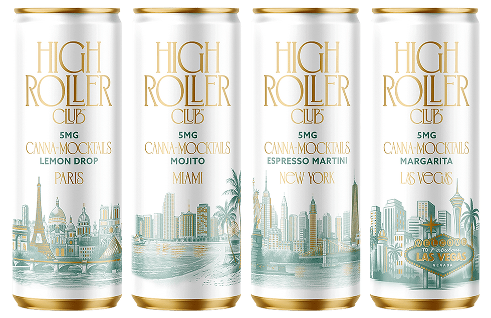 High Roller Club Drink Selection
