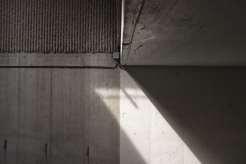 Sombra de la pared de hormigón