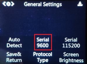 Serial setting