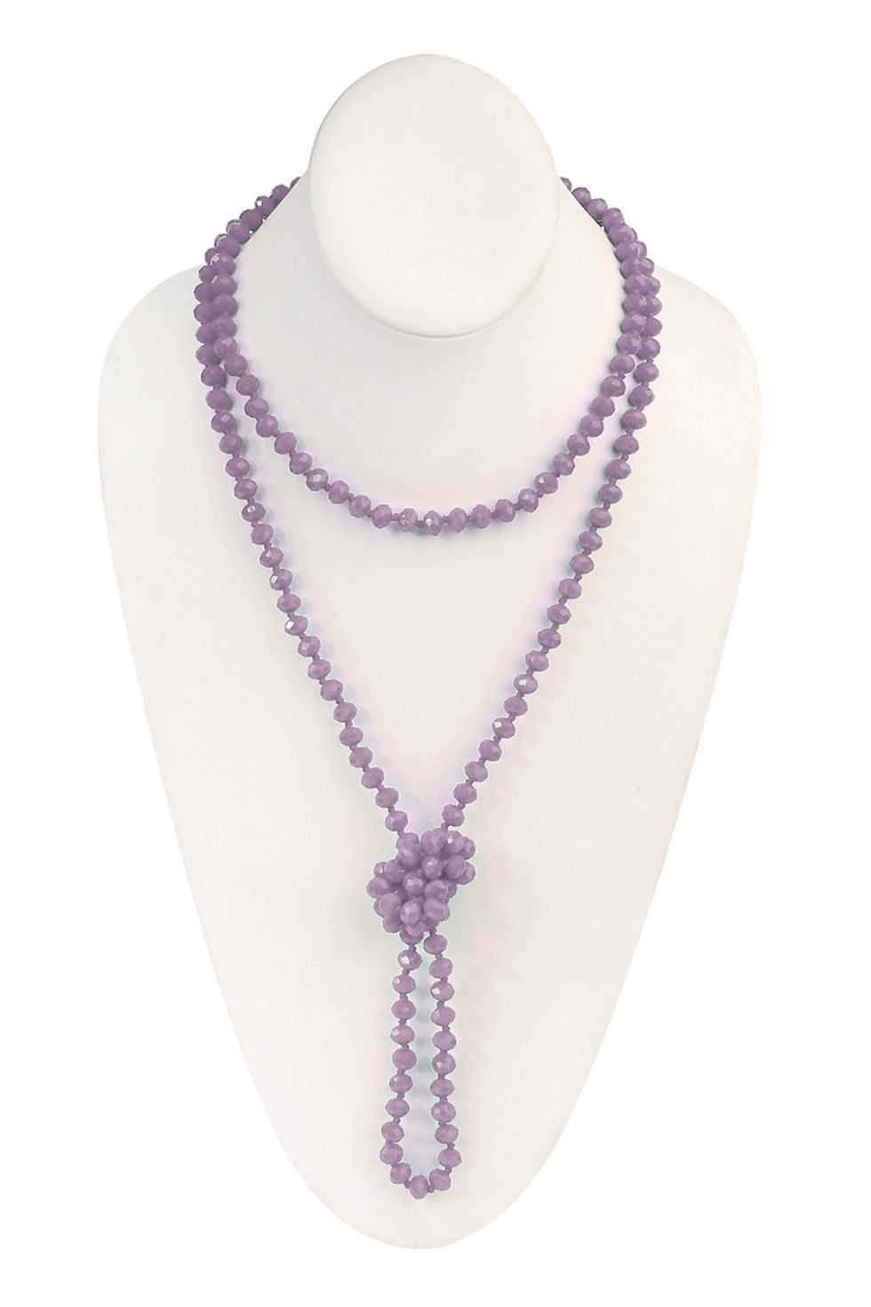Thumbnail: Hdn2209 - 60" Long Knotted Glass Beads Necklace