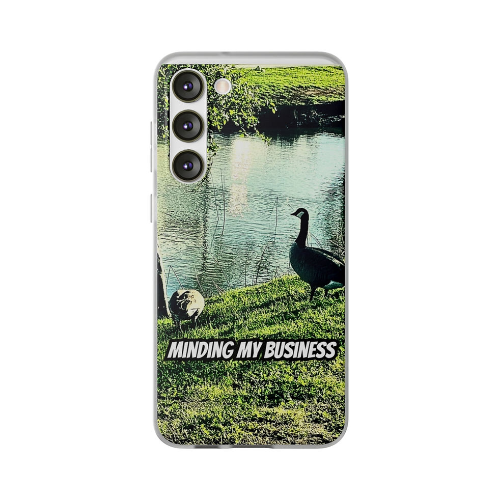 Thumbnail: "Minding my business" Phone case