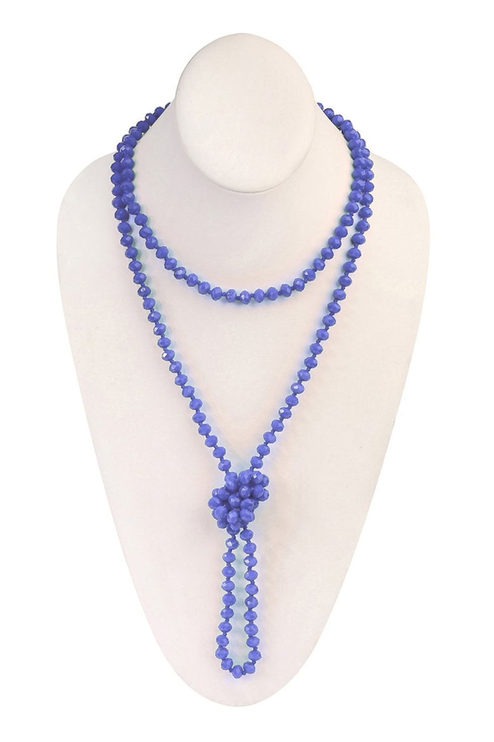 Thumbnail: Hdn2209 - 60" Long Knotted Glass Beads Necklace