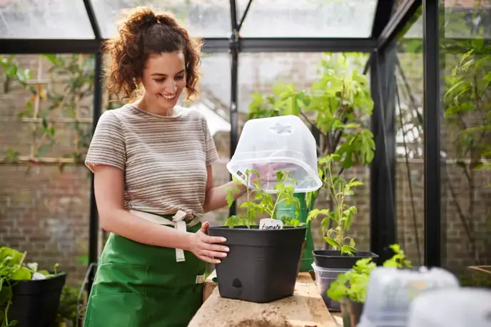 Miniatura: Maceta de cultivo Elho con tapa protectora