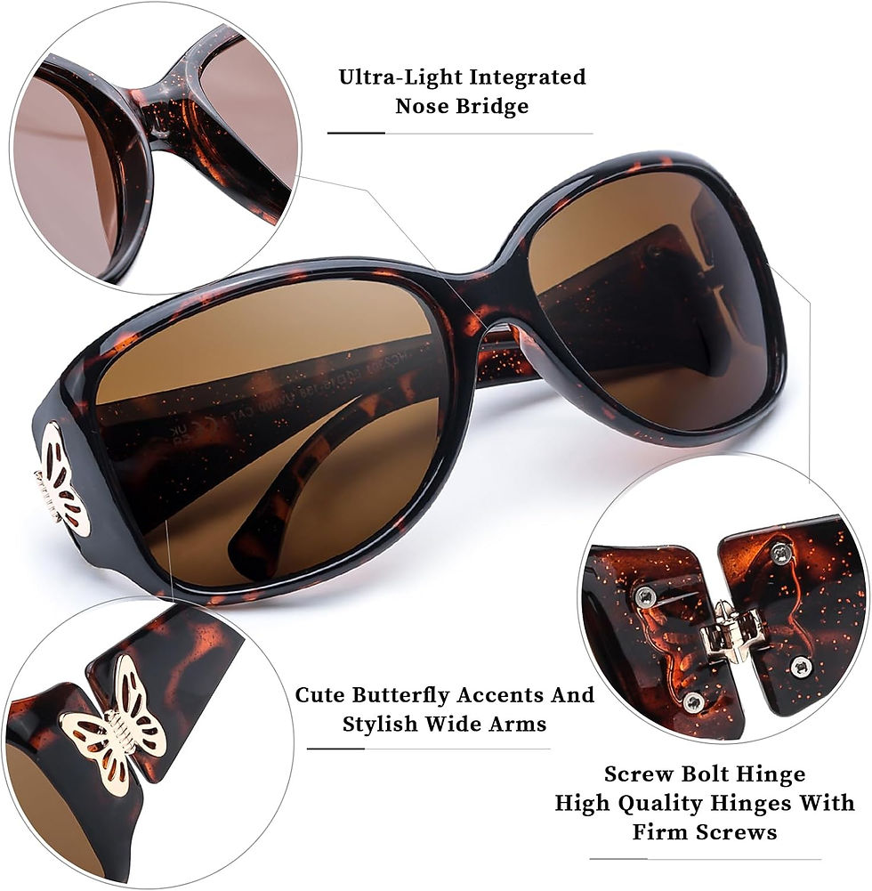 Thumbnail: Myiaur Polarized Sunglasses for Women 2024, Trendy Retro Shades with UV400 Prot