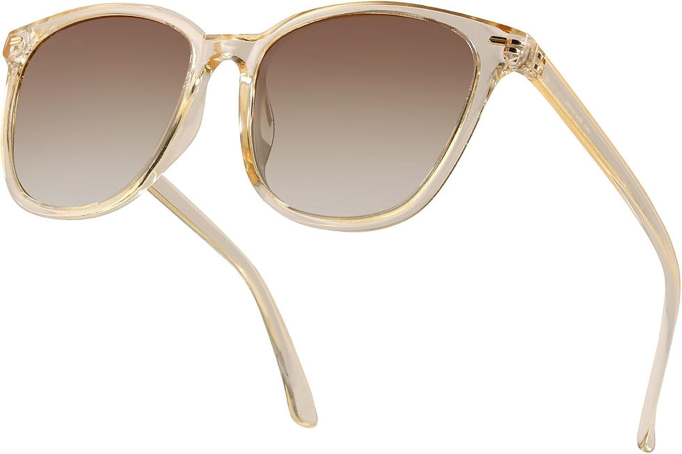Thumbnail: Myiaur Polarized Sunglasses for Women, Square Mirrored Trendy Shades with UV Pr
