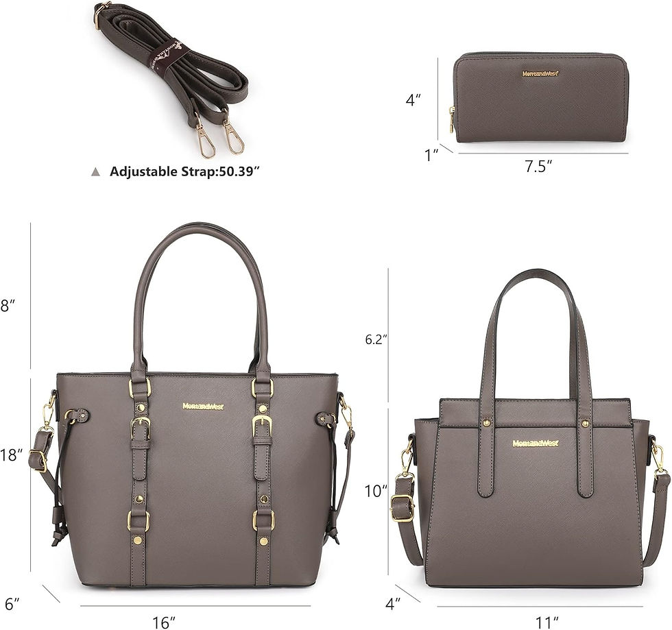 Thumbnail: Montana West Purses and Handbags for Women Tote Purse and Wallet Set Shoulder S
