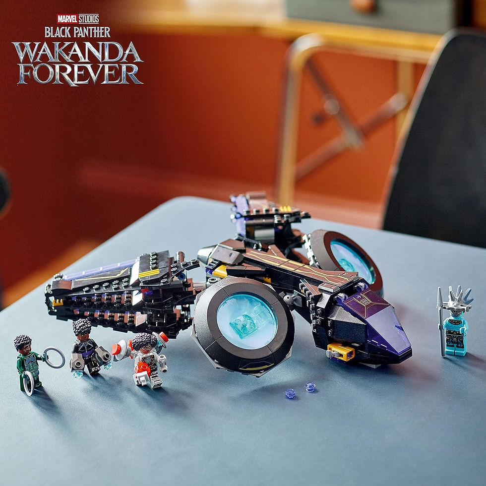 Thumbnail: LEGO Marvel Shuri's Sunbird, Black Panther Aircraft Buildable Toy Vehicle for K
