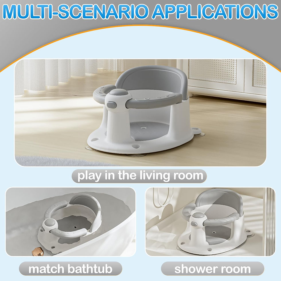 Thumbnail: Baby Bath Seat for Babies 6 Months & up, Non-Slip Toddler Bath Seat for Baby & 
