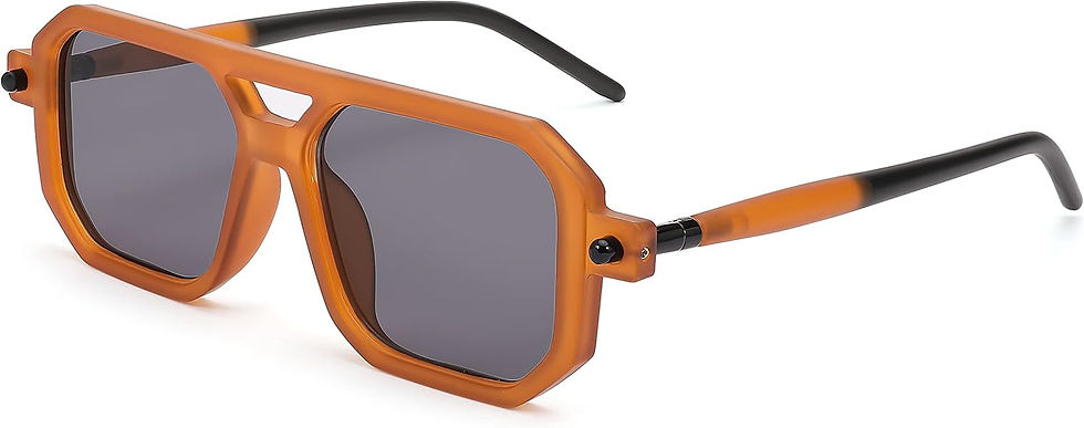 Thumbnail: FEISEDY Vintage Square 70s Flat Aviator Sunglasses Women Men Classic Retro Styl