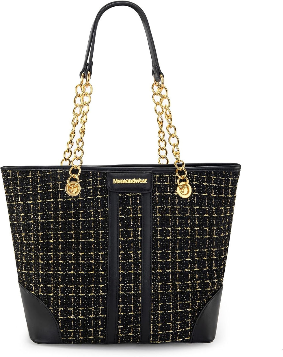 Thumbnail: Montana West MEDIUM Chain Shoulder Bag for Women Hobo Handbags Tote Purse