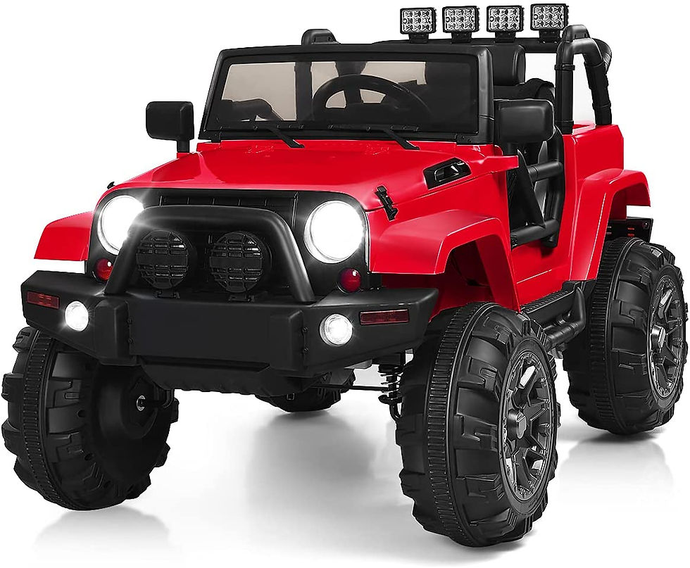 Costzon Ride On Truck, 12V Battery Powered Electric Ride On Car w/ 2.4 GHZ Pare