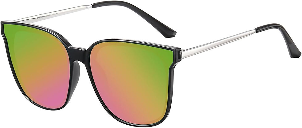 Thumbnail: DUCO Retro Round Sunglasses for Women Vintage Polarized Woman Shades Lightweigh