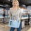 Thumbnail: Large Canvas Tote Bag for Women,Womens Laptop Work Book Bags Crossbody Purse Ha