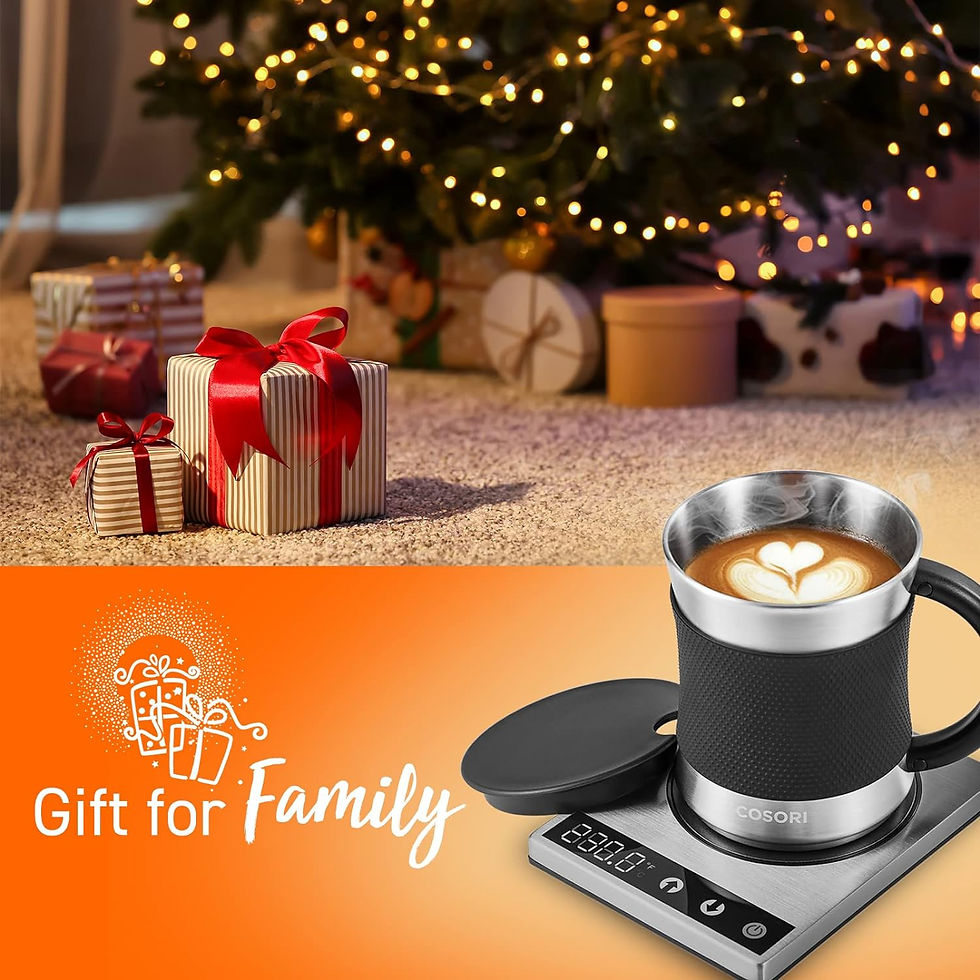 Thumbnail: COSORI Coffee Mug Warmer & Mug Set for Desk, Cup Heater, Office & Christmas Gif