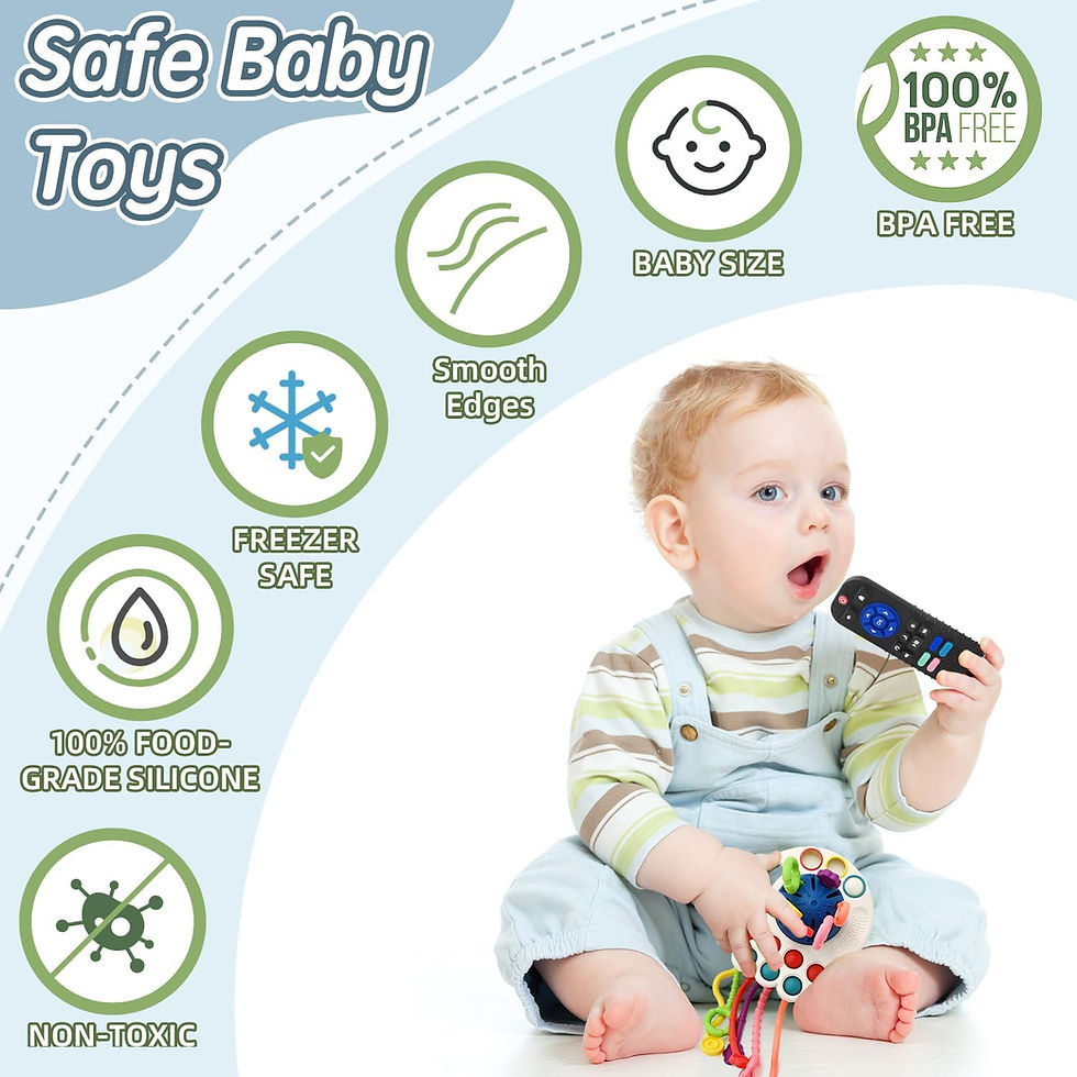 Thumbnail: AiTuiTui Sensory Montessori Baby Toys 6 to 12 Months, Toddler Travel Toys for 1