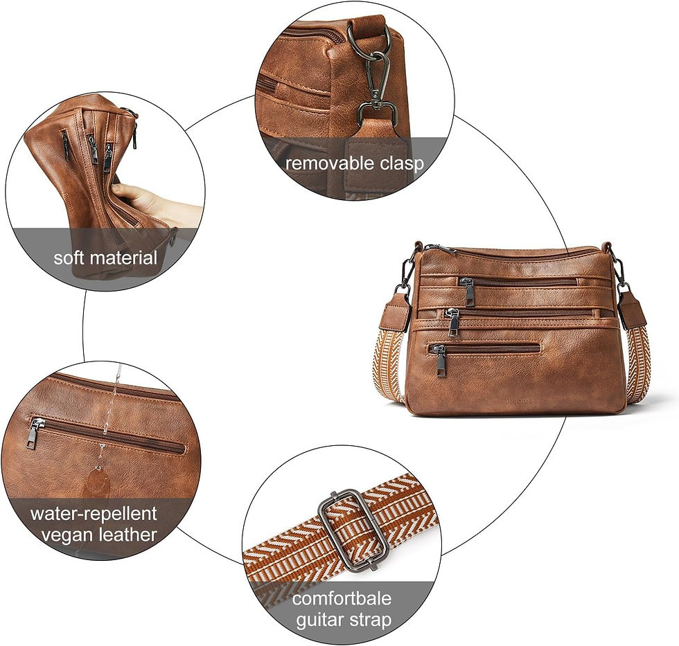 Thumbnail: Bluome crossbody bags Purses for women Women's Travel Essential Handbags Cross 