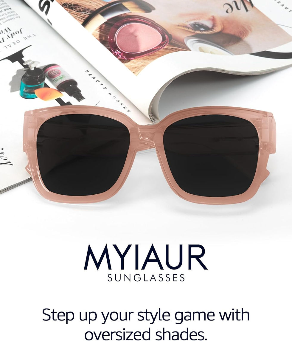 Thumbnail: Myiaur Fit Over Sunglasses for Women, Trendy Designer Style Oversized Polarized