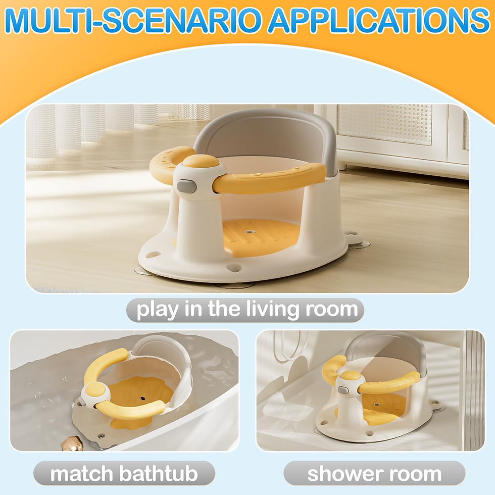 Thumbnail: Baby Bath Seat for Babies 6 Months & up, Non-Slip Toddler Bath Seat for Baby & 