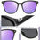 Thumbnail: Myiaur Polarized Sunglasses for Women, Square Mirrored Trendy Shades with UV Pr