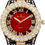 Thumbnail: Mens Big Rocks with Roman Numerals Fully Iced Out Colorful Dial Watch - ST10327