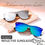 Thumbnail: FEISEDY Sunglasses, Rimless Mirrored Sun Glasses with Reflective One-Piece Lens