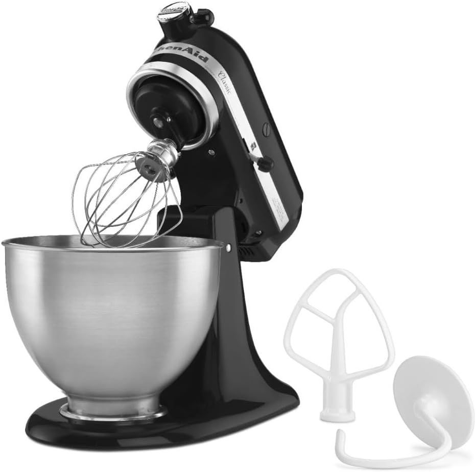 Thumbnail: KitchenAid Classic Series 4.5 Quart Tilt-Head Stand Mixer K45SS, Onyx Black