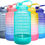 Thumbnail: Elvira Large 1 Gallon/128 oz Motivational Time Marker Water Bottle with Straw &