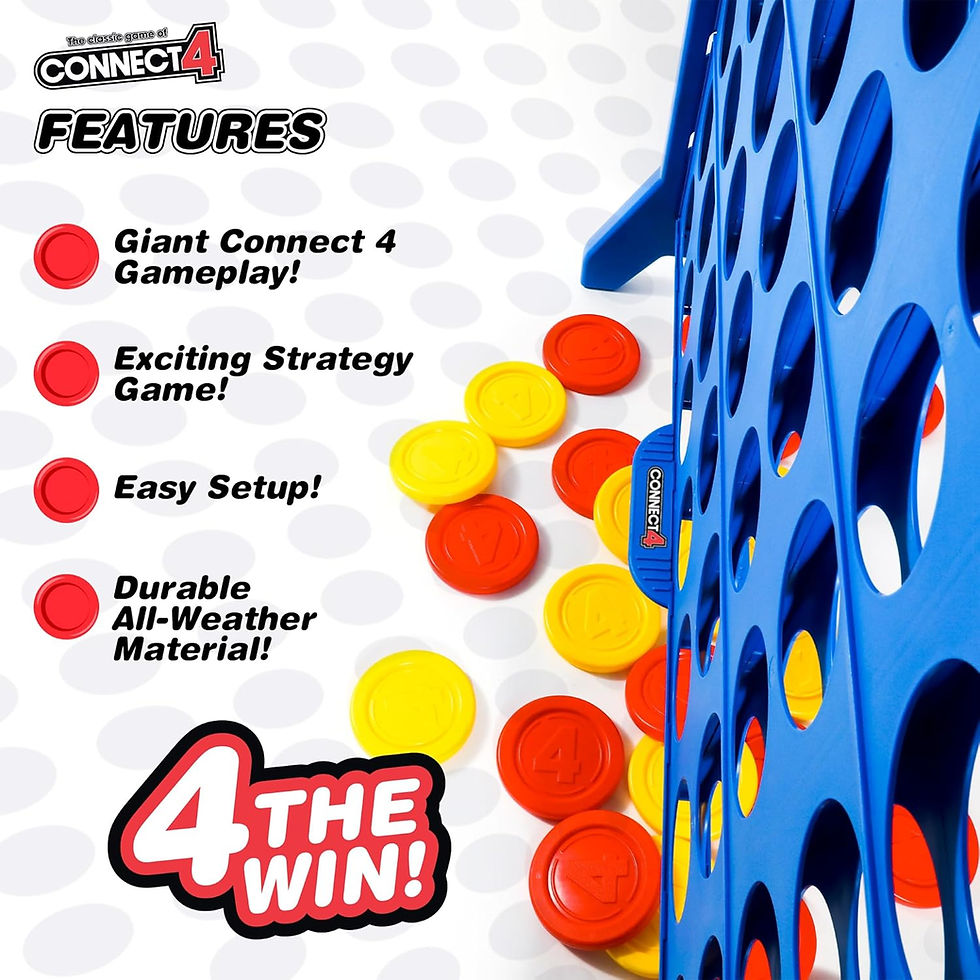 Thumbnail: Giant Connect 4: Hasbro's Original Connect4 Game Super-Sized - 46.5 inch All-We