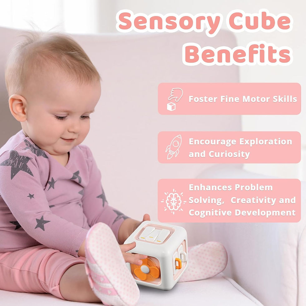 Thumbnail: Busy Cube Toys for 1 Year Old Boy, Montessori Toys for 1+ Year Old, Travel Sens