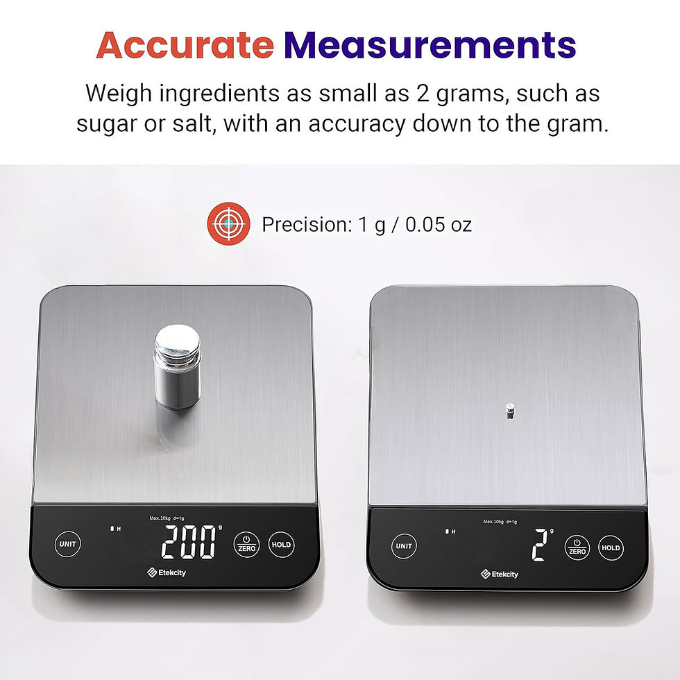 Thumbnail: Etekcity Food Kitchen Scale, Digital Grams and Ounces for Weight Loss, Baking, 