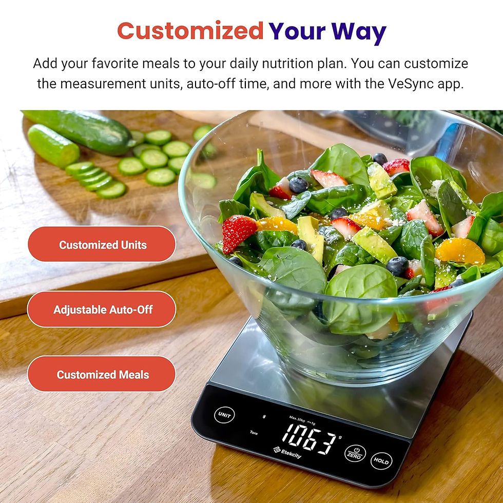 Thumbnail: Etekcity Food Kitchen Scale, Digital Grams and Ounces for Weight Loss, Baking, 