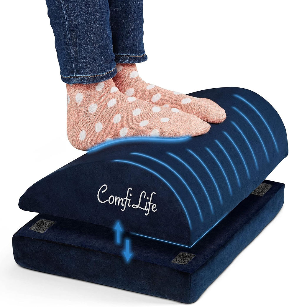 Thumbnail: ComfiLife Ergonomic Under Desk Foot Rest for Office Use – Adjustable Height Mem