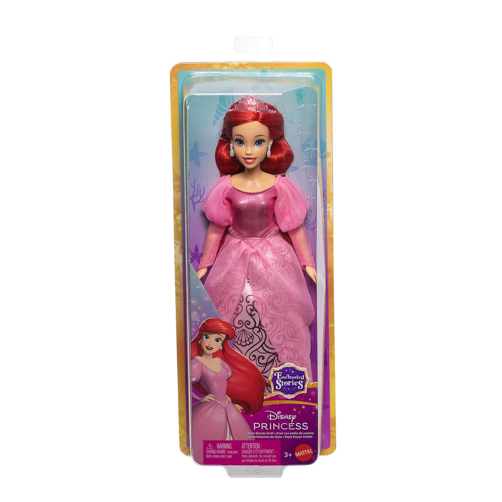 Thumbnail: Disney Princess Enchanted Stories Ariel Fashion Doll with Sparkling Dress & Acc