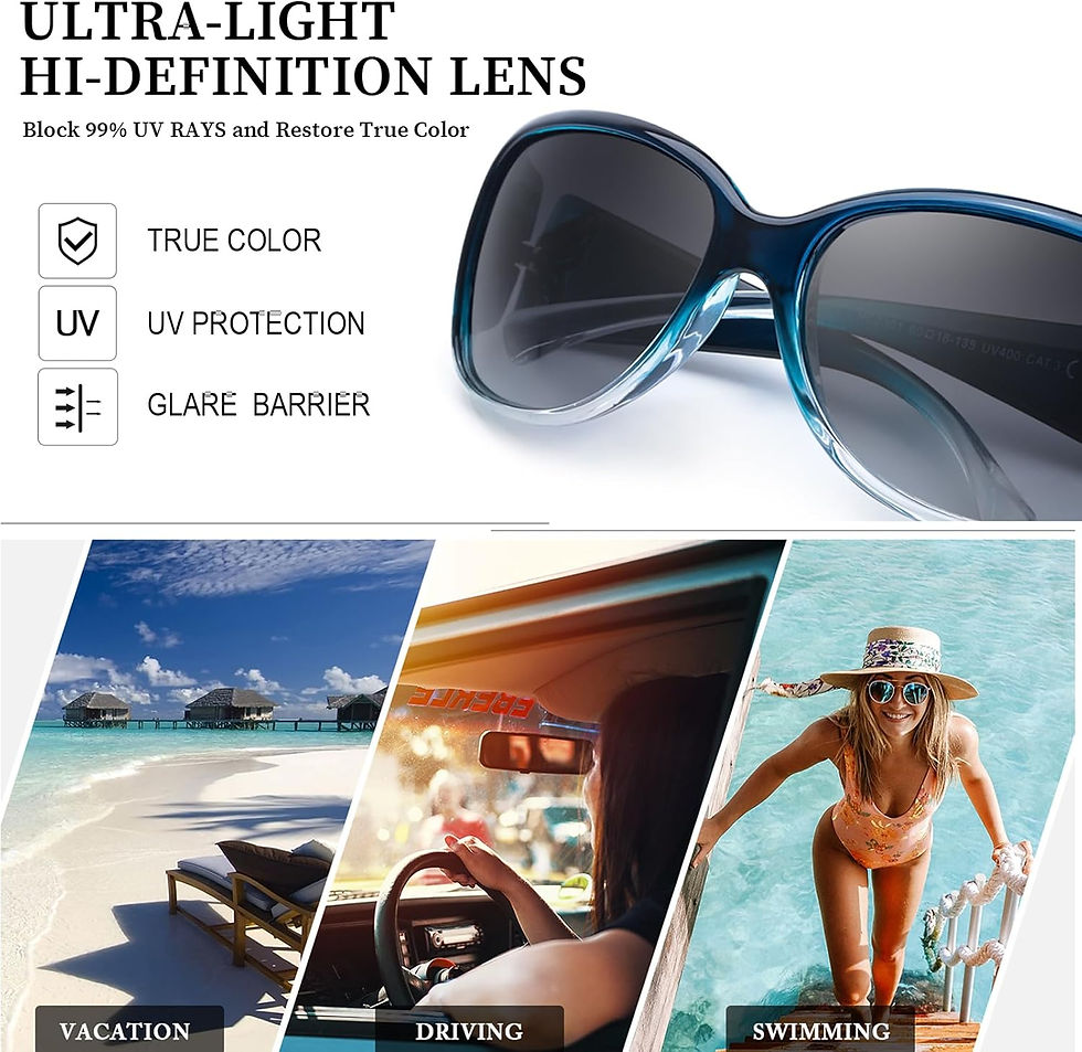 Thumbnail: Myiaur Polarized Sunglasses for Women 2024, Trendy Retro Shades with UV400 Prot