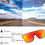Thumbnail: FEISEDY Sunglasses for Women Men, Fashion Mirrored Single Lens, Driving Beach S