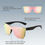 Thumbnail: FEISEDY Sunglasses, Rimless Mirrored Sun Glasses with Reflective One-Piece Lens