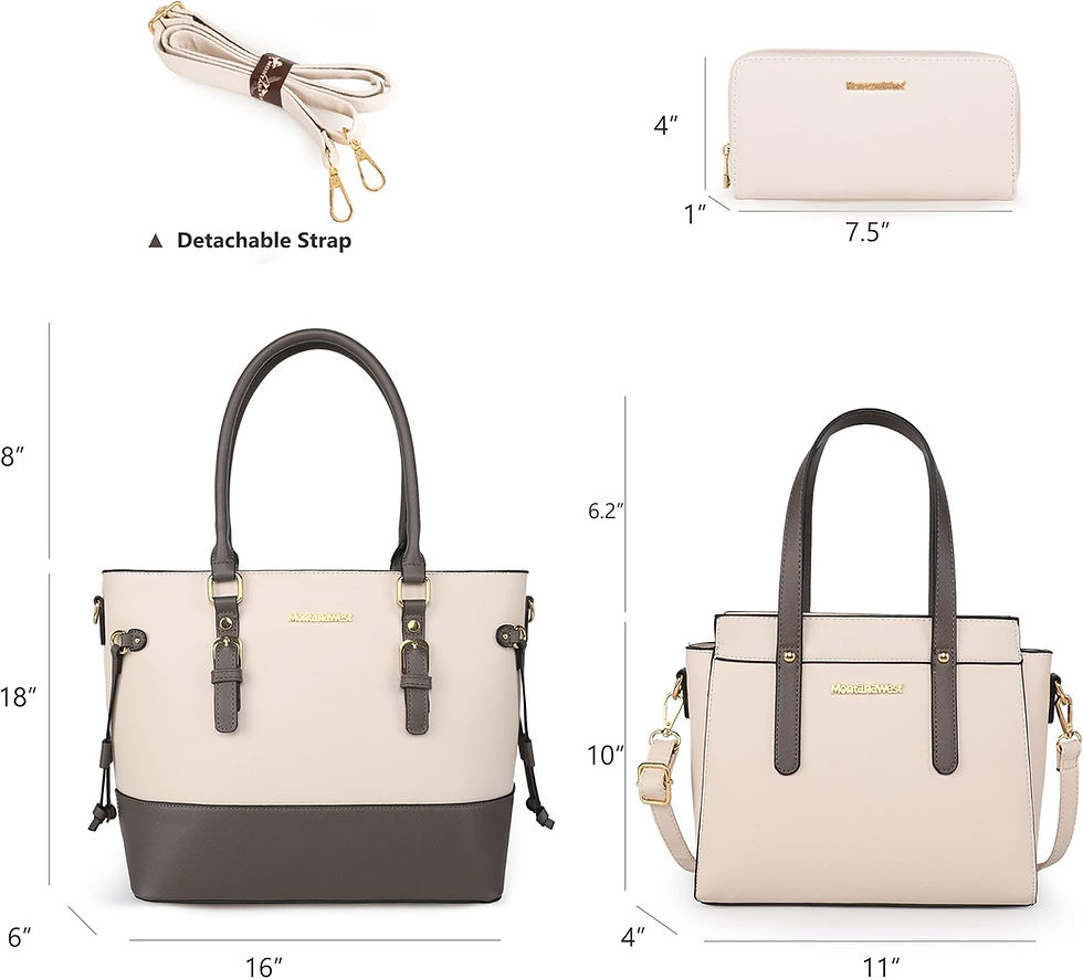 Thumbnail: Montana West Purses and Handbags for Women Tote Purse and Wallet Set Shoulder S
