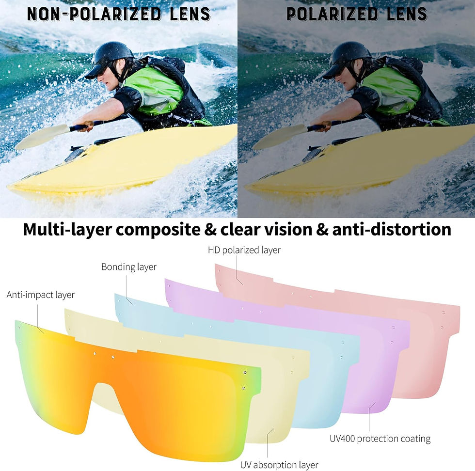 Thumbnail: FEISEDY Men Women Sunglasses Polarized Oversized Square Vintage Cycling Running