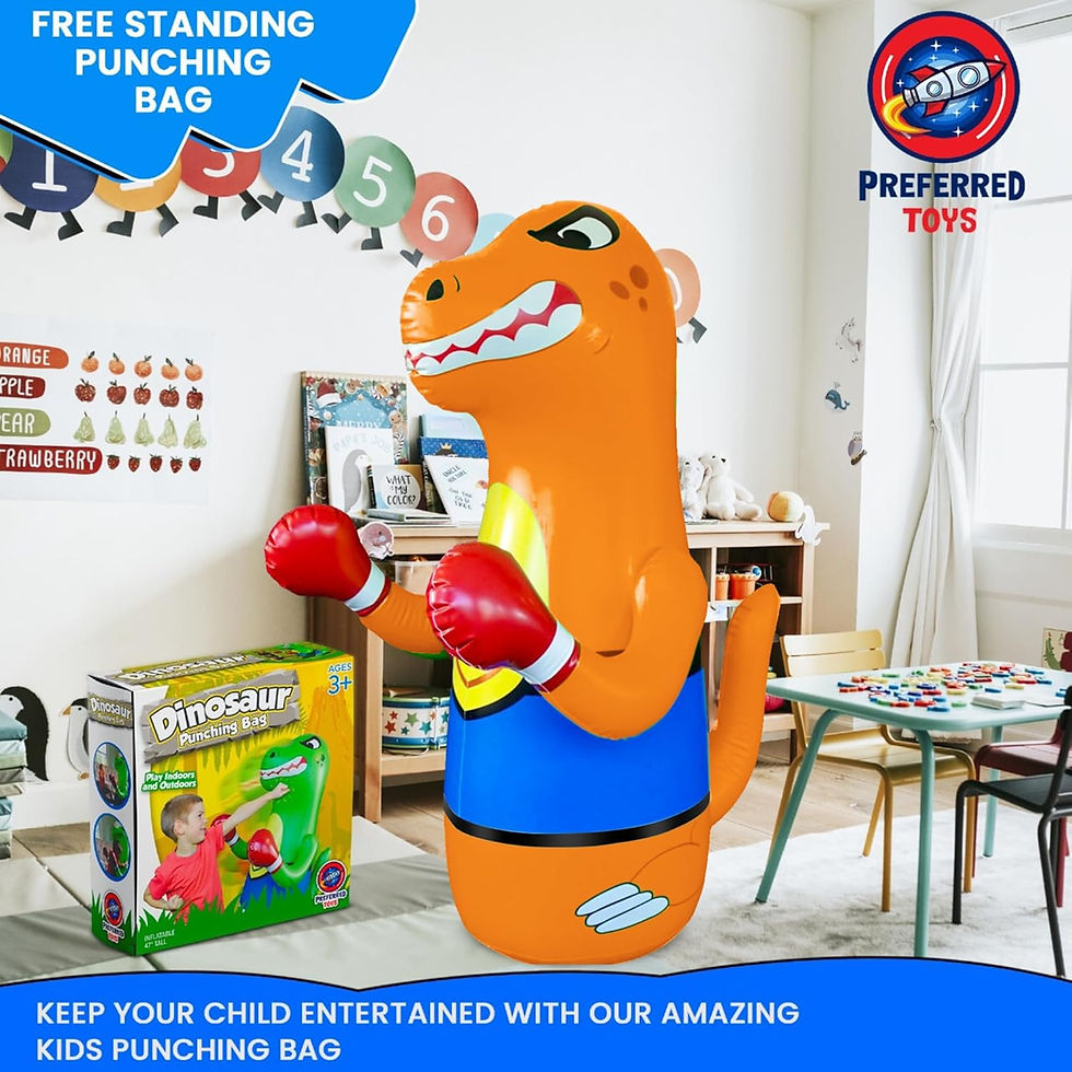 Thumbnail: Inflatable Punching Bag for Kids - Bop Bag Inflatable Punching Toy - Inflatable
