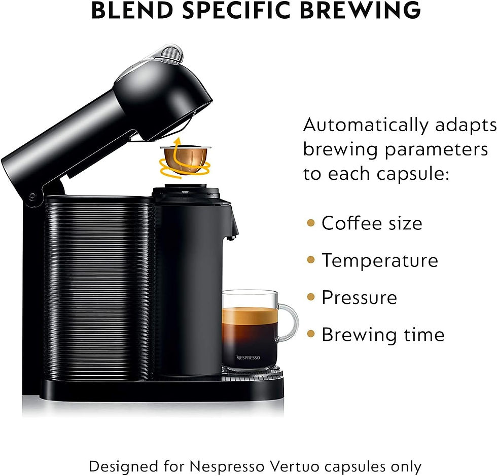 Thumbnail: Nespresso Vertuo Coffee and Espresso Machine by Breville,5 Cups, Chrome