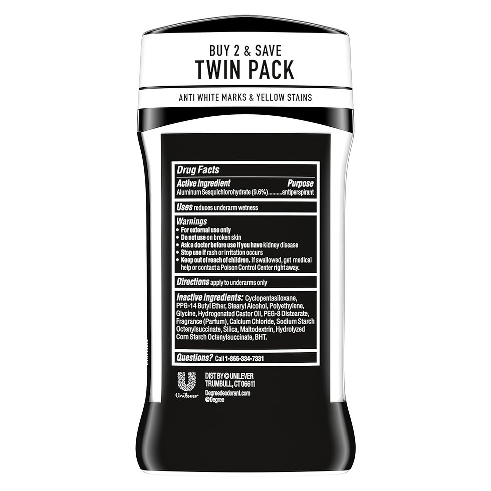 Thumbnail: Degree Men UltraClear Antiperspirant Deodorant Black+White 2 Count 72-Hour Swea