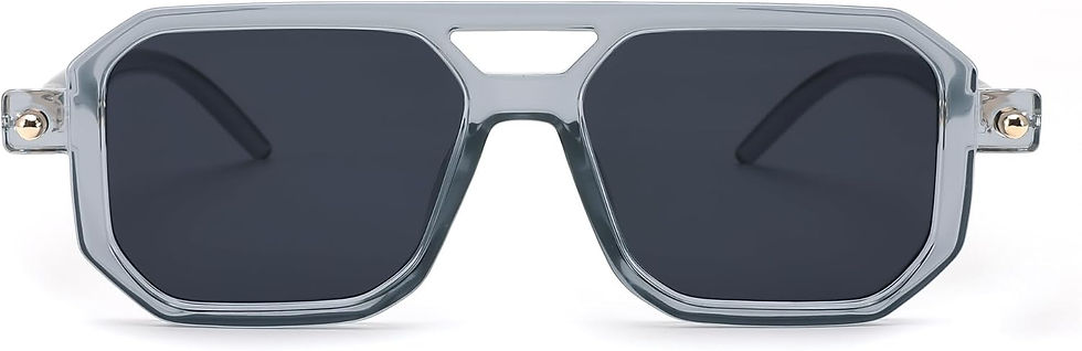 Thumbnail: FEISEDY Vintage Square 70s Flat Aviator Sunglasses Women Men Classic Retro Styl