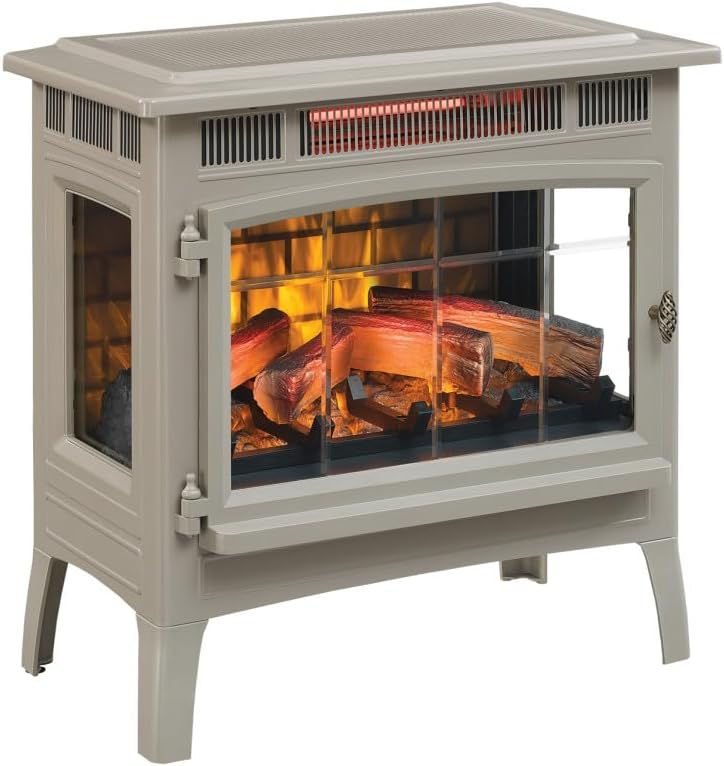 Thumbnail: duraflame Freestanding Electric Fireplace Stove Heater with 3D Flame Effect for