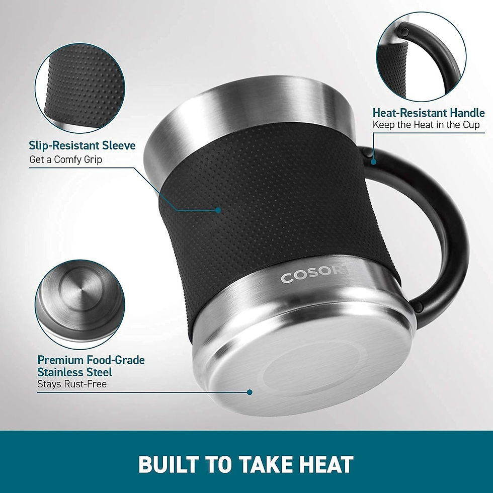 Thumbnail: COSORI Coffee Mug Warmer & Mug Set for Desk, Cup Heater, Office & Christmas Gif