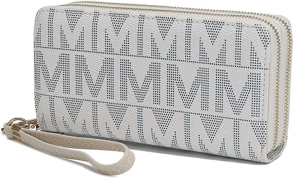Thumbnail: MKF Collection Wristlet Wallet for Women, Small PU Leather Handbag - Double Zip