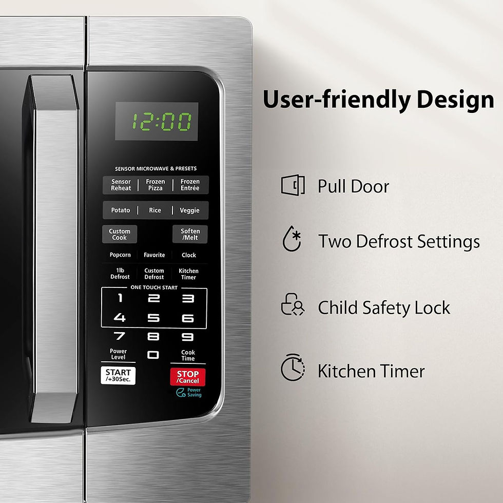 Thumbnail: TOSHIBA EM131A5C-SS Countertop Microwave Ovens 1.2 Cu Ft, 12.4" Removable Turnt