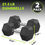 Thumbnail: Hex Dumbbell Set, 3-100 lb Rubber Encased Exercise & Fitness Dumbbells, Weights