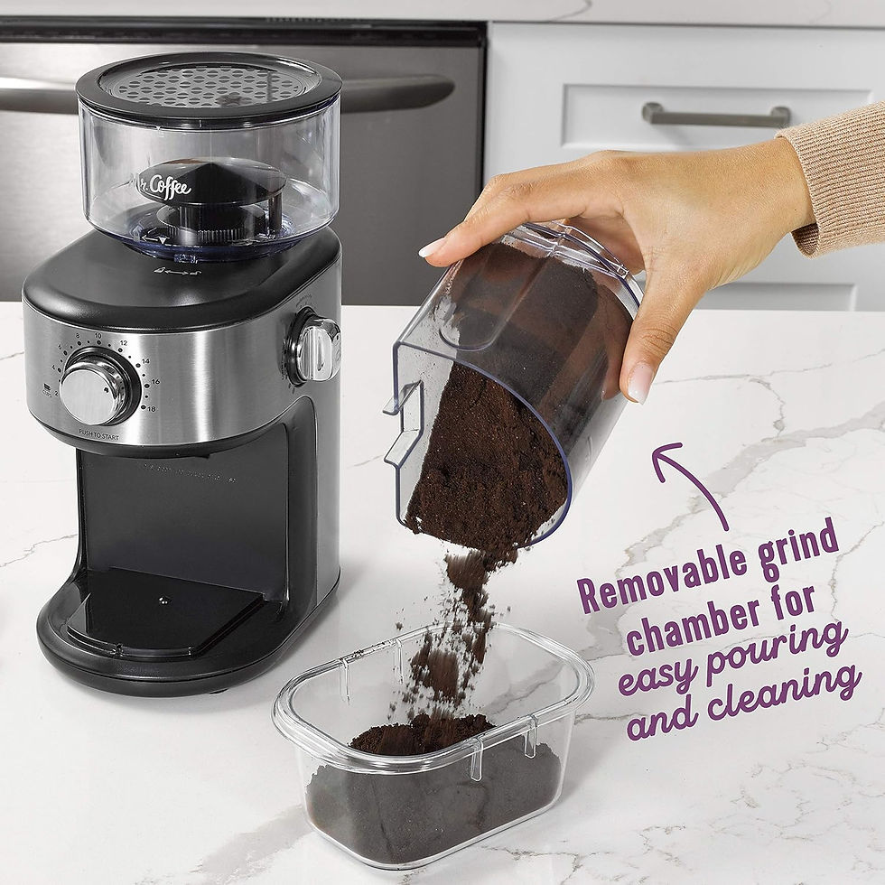 Thumbnail: Mr. Coffee Burr Coffee Grinder, Automatic Grinder with 18 Presets for French Pr